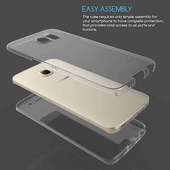 SAMSUNG GALAXY S6 EDGE FULL BODY 360 TPU GEL CASE