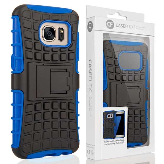 Caseflex Samsung Galaxy S7 Kickstand Combo Case - Blue 