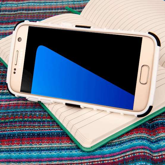 Caseflex Samsung Galaxy S7 Kickstand Combo Case - White