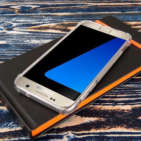Caseflex Samsung Galaxy S7 TPU Gel Case - Clear 