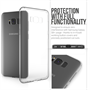 YouSave Accessories Samsung Galaxy S8 Plus Ultra Thin Gel Case - Clear