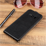 Caseflex Samsung Galaxy S8 Plus Real Leather Flip Case - Black
