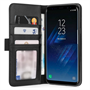 Caseflex Samsung Galaxy S8 Plus Real Leather ID Wallet Case - Black