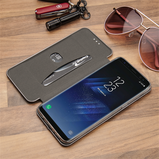 Caseflex Samsung Galaxy S8 Snap Wallet Case - Grey (Retail Box)