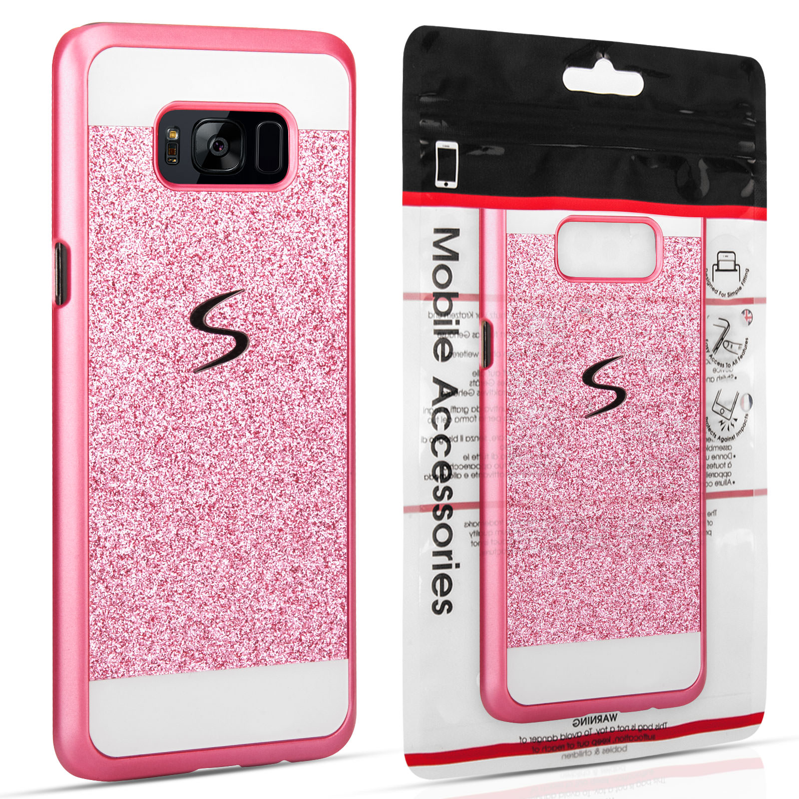Samsung Galaxy S8 Plus Flash Diamond Case - Pink At Mobile Madhouse