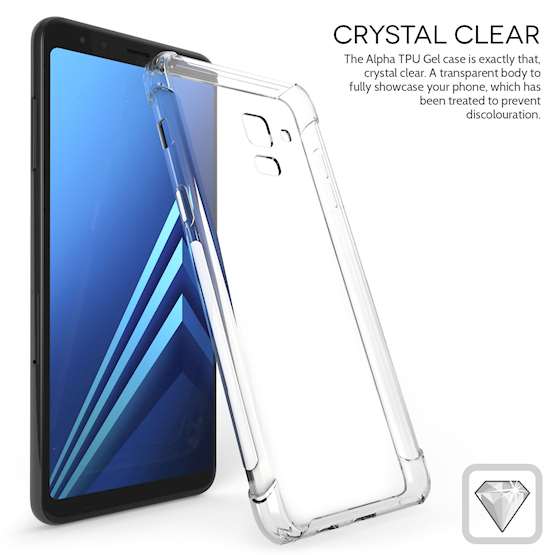 Caseflex Samsung Galaxy A8 (2018) Alpha TPU Gel Case - Clear
