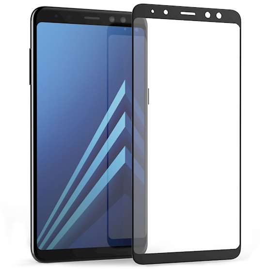 Samsung Galaxy A8 (2018) Glass Screen Protector - Black Edge