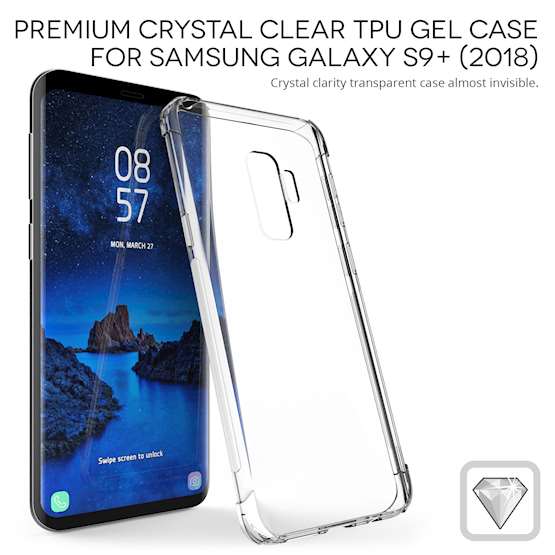 Caseflex Samsung Galaxy S9 Plus Alpha TPU Gel Case - Clear