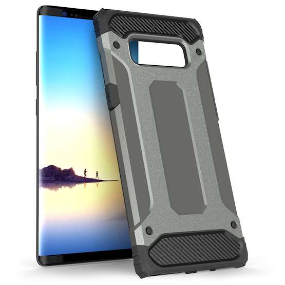 Caseflex Samsung Galaxy Note 8 Armoured Shockproof Carbon Case - Steel Blue