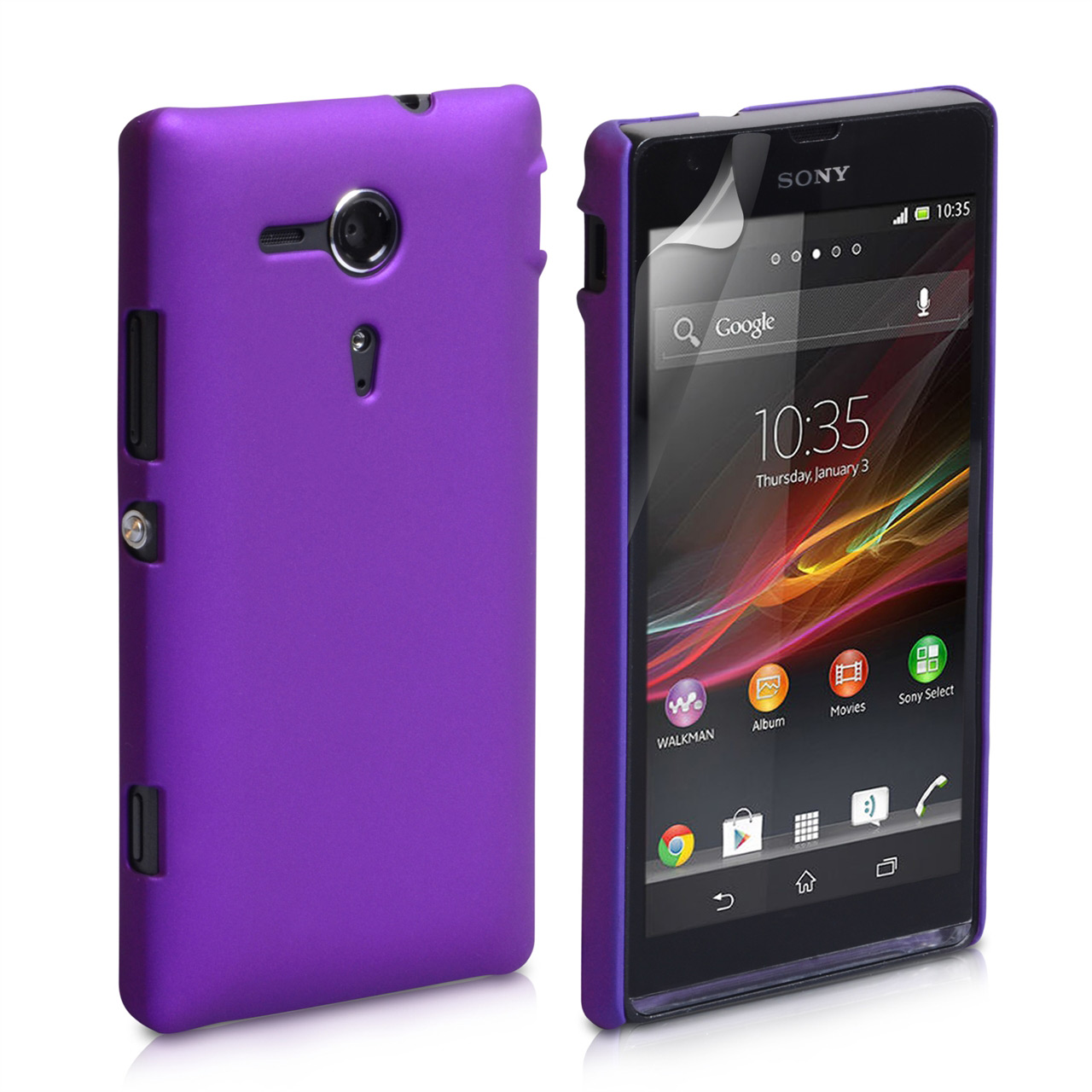 YouSave Accessories Sony Xperia SP Hard Hybrid Case - Purple