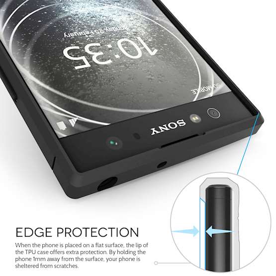 Sony Xperia XA2 Ultra Carbon Fibre Anti Fall TPU Case
