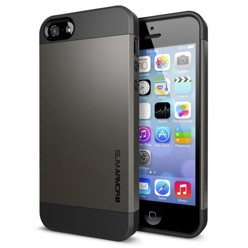 Spigen SGP iPhone 5S/5 Case Slim Armor S - Gunmetal