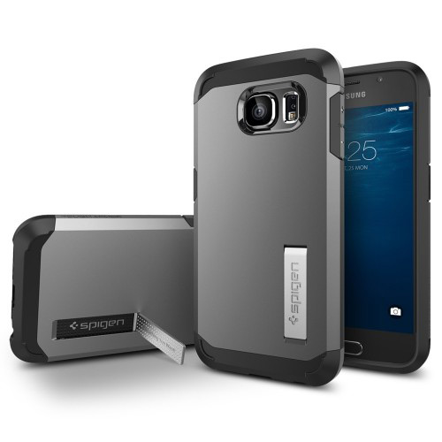 Spigen Samsung Galaxy S6 Case Tough Armor Series - Gunmetal