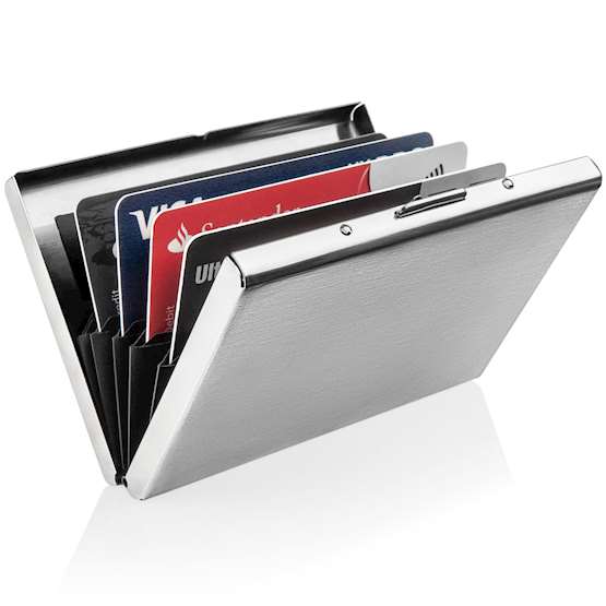 Metal Rfid Wallet - Silver