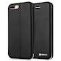 Caseflex iPhone 7 Plus PU Leather Stand Wallet with Felt Lining/ID Slots - Black