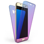 SAMSUNG GALAXY S7 EDGE FULL BODY 360 TPU GEL CASE  - BLUE & PURPLE