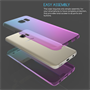 SAMSUNG GALAXY S7 EDGE FULL BODY 360 TPU GEL CASE  - BLUE & PURPLE