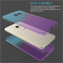 SAMSUNG GALAXY S6 EDGE FULL BODY 360 TPU GEL CASE  - BLUE & PURPLE