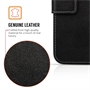 SAMSUNG GALAXY J3 (2017) REAL LEATHER WALLET - BLACK