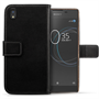 SONY XPERIA L1 REAL LEATHER WALLET - BLACK