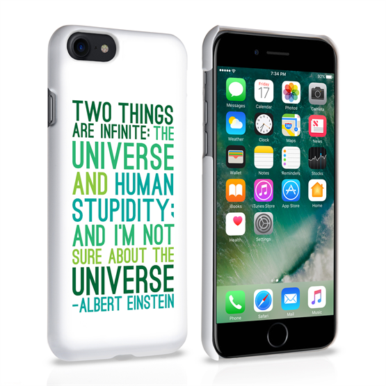Caseflex iPhone 7 Albert Einstein Quote Case