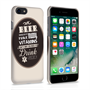 Caseflex iPhone 7 Beer Label Quote - Brown Case