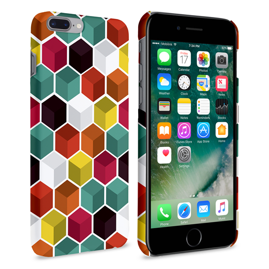 Caseflex iPhone 7 Plus 3D Geo Hexagon Pattern Case 