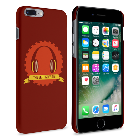 Caseflex iPhone 7 Plus The Beat Goes On - Red Case 