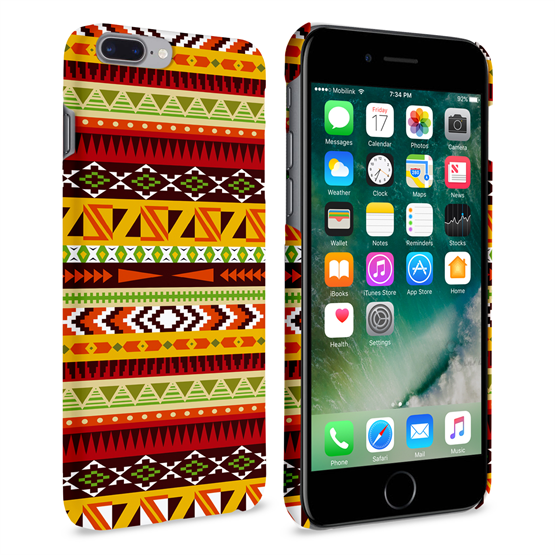 Caseflex iPhone 7 Plus Aztec Earthy Pattern Case 