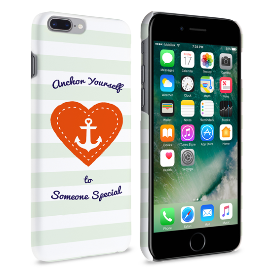 Caseflex iPhone 7 Plus Anchor Love Heart Case 
