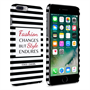 Caseflex iPhone 7 Plus Chanel Fashion Changes Quote - Black-White Case 