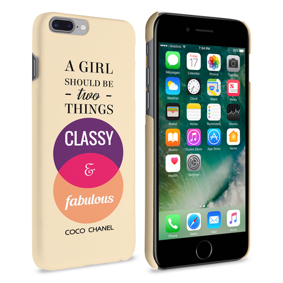 Caseflex iPhone 7 Plus Chanel Classy & Fabulous Quote Case 