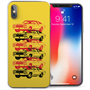 Apple iPhone X American Retro Sports Car TPU Gel Case - Yellow