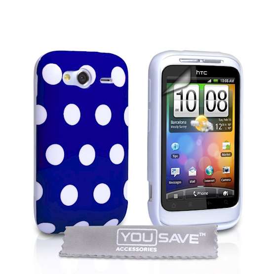yousave-accessories-htc-wildfire-s-polka-dot-blue-case