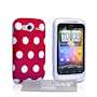 Yousave Accessories HTC Wildfire S Polka Dot Red Case