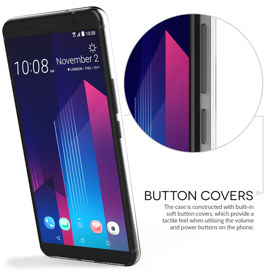 HTC U11 Plus Ultra Thin Clear Gel Case