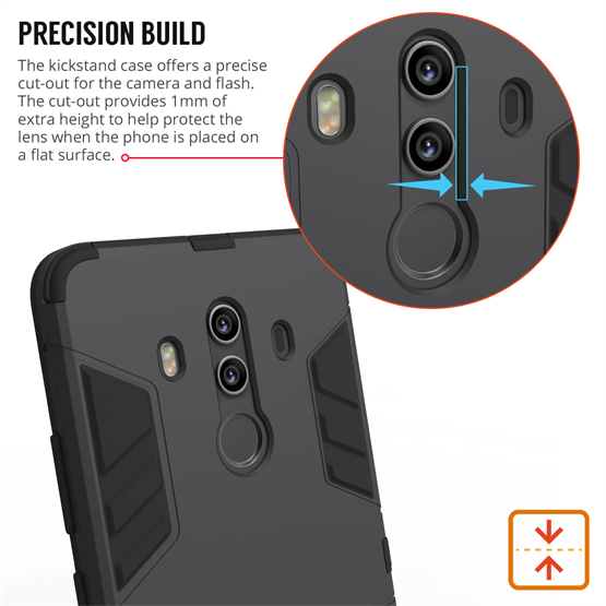 Caseflex Huawei Mate 10 Pro Armour Kickstand Case - Black 