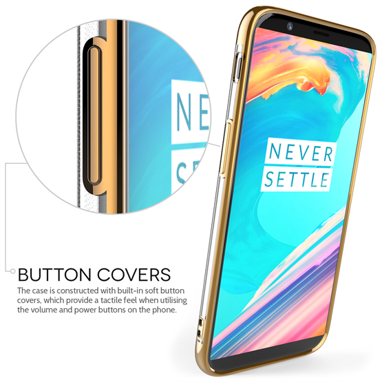 OnePlus 5T Shockproof Gel Case Gold
