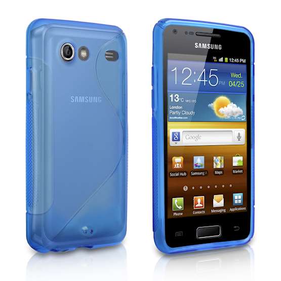 Caseflex Samsung Galaxy Advance Blue S-Line Case 