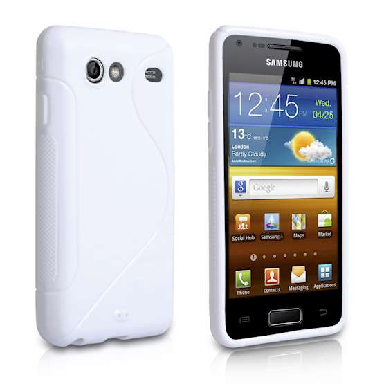 Caseflex Samsung Galaxy Advance White S-Line Case 
