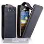 Yousave Accessories Samsung Galaxy Advance PU Flip Black Case 