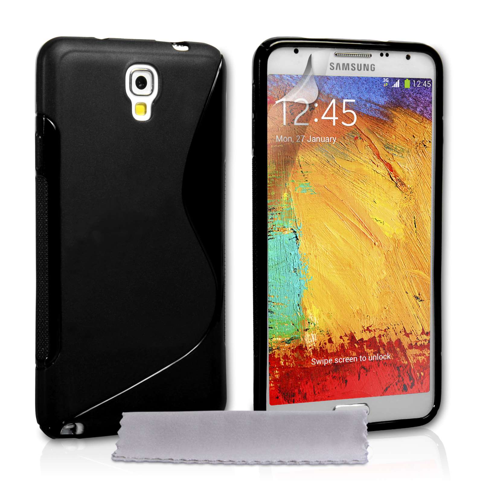 Caseflex Samsung Galaxy Note 3 S-Line Black Case