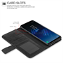 Caseflex Samsung Galaxy S8 Plus Real Leather ID Wallet Case - Black