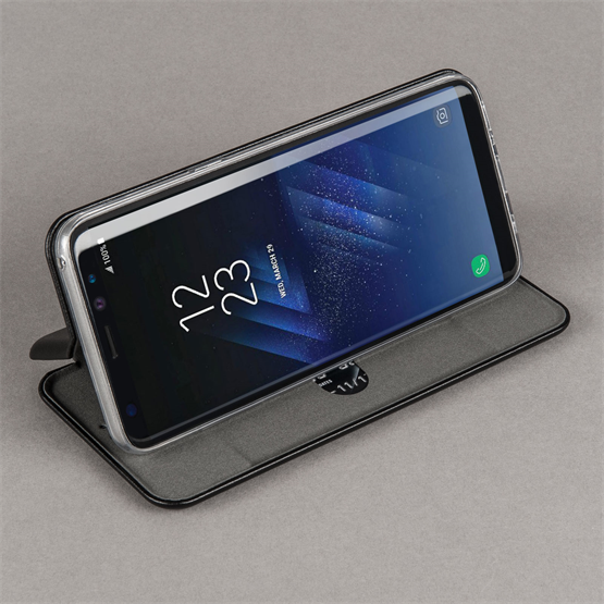 Caseflex Samsung Galaxy S8 Snap Wallet Case - Black (Retail Box)