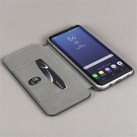 Caseflex Samsung Galaxy S8 Plus Snap Wallet Case - Black 