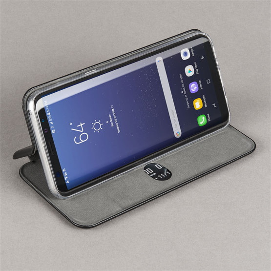 Caseflex Samsung Galaxy S8 Plus Snap Wallet Case - Black (Retail Box)