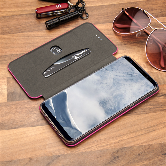Caseflex Samsung Galaxy S8 Plus Snap Wallet Case - Pink 