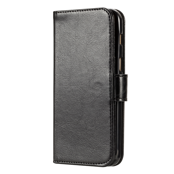 Samsung Galaxy A3 (2017) Real Leather ID Wallet Case - Black