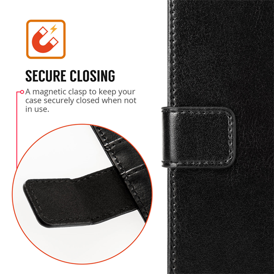 Caseflex Samsung Galaxy A8 (2018) Real Leather ID Wallet - Black 
