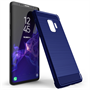 Caseflex Samsung Galaxy S9 Carbon Anti Fall TPU Case - Blue